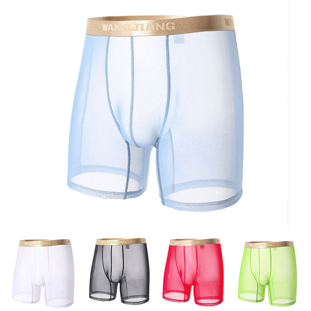 Boxer Shorts Modal - Erkekler için fileli, ince, dikişsiz, şeffaf