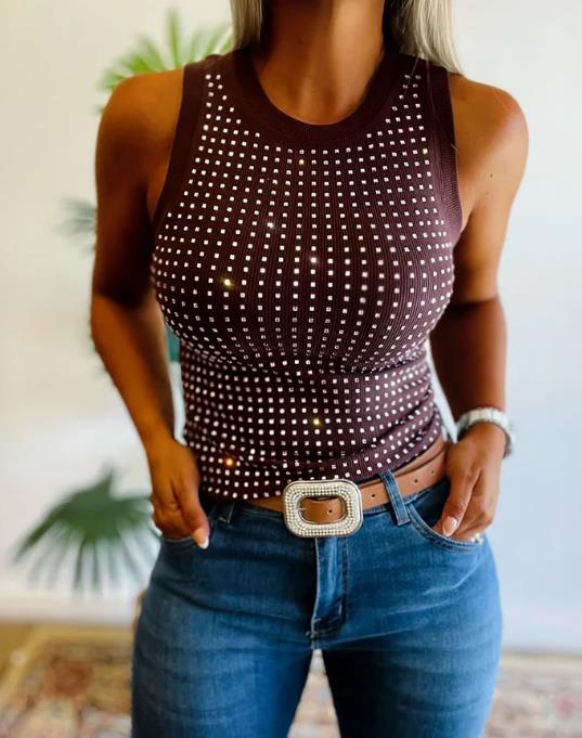 2025 İlkbahar Yaz Yeni Düz Ren - Tank Top Ribbed incelemesi ve fiyatı
