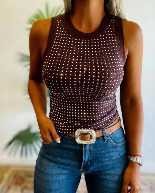 2025 İlkbahar Yaz Yeni Düz Ren - Tank Top Ribbed incelemesi ve fiyatı
